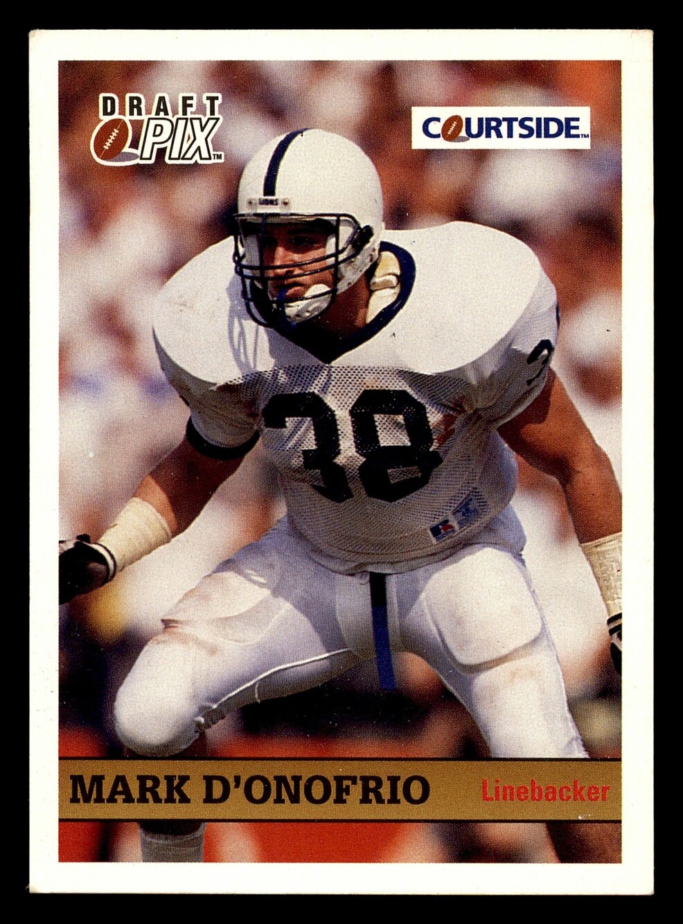 1992 Courtside Draft Pix #31 Mark D'Onofrio Football Card Vintage